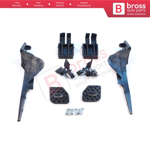 Headlight Holder Mount Repair Bracket Tab Set Left Right Side for Ford Fiesta B299 B409 B479 2013-2019 D2BZ13008L D2BZ13008J