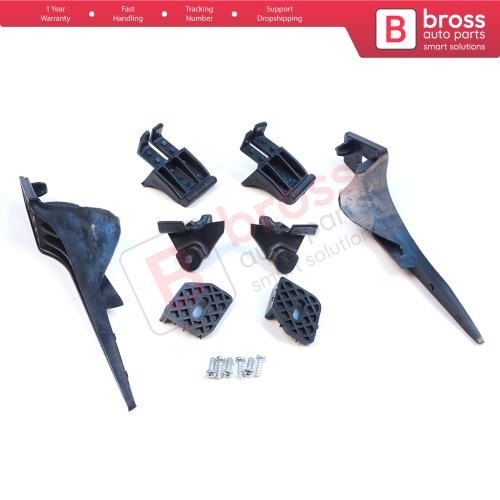 Headlight Holder Mount Repair Bracket Tab Set Left Right Side for Ford Fiesta B299 B409 B479 2013-2019 D2BZ13008L D2BZ13008J