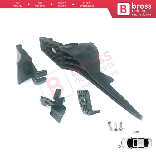 Headlight Holder Mount Repair Bracket Tab Set Left Side for Ford Fiesta B299 B409 B479 2013-2019 D2BZ13008L