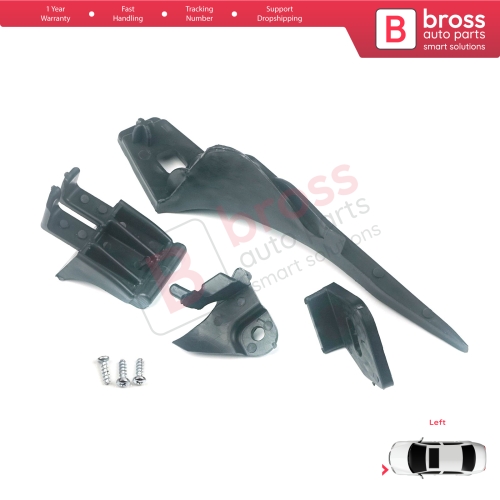 Headlight Holder Mount Repair Bracket Tab Set Left Side for Ford Fiesta B299 B409 B479 2013-2019 D2BZ13008L