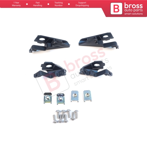Headlight Holder Mount Repair Bracket Tab Set Left Right Side for VW Polo MK5 6R 6C 61 2009-2016 6C0998225 6R0998226