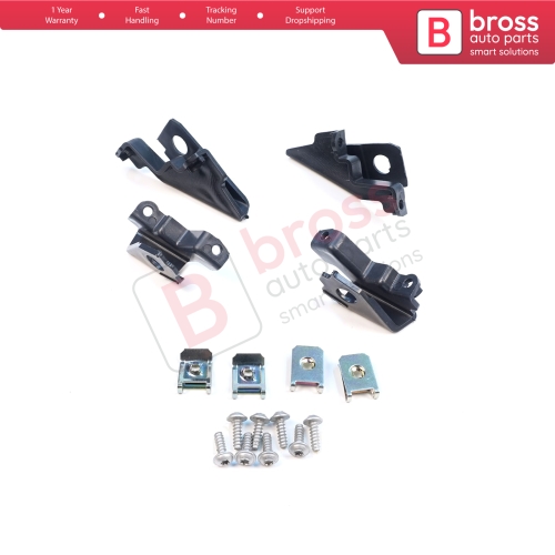 Headlight Holder Mount Repair Bracket Tab Set Left Right Side for VW Polo MK5 6R 6C 61 2009-2016 6C0998225 6R0998226