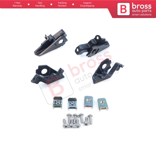 Headlight Holder Mount Repair Bracket Tab Set Left Right Side for VW Polo MK5 6R 6C 61 2009-2016 6C0998225 6R0998226