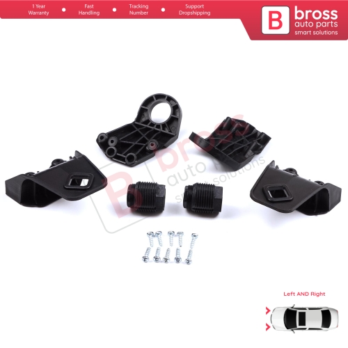Headlight Holder Mount Repair Bracket Tab Set Left Right Side for Audi A3 S3 MK3 8V 2012-2020 8V0998121 8V0998122