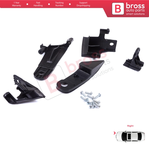 Headlight Holder Mount Repair Bracket Tab Set Right Side for Dacia Renault Duster MK2 HM 2017-2024 260101133R