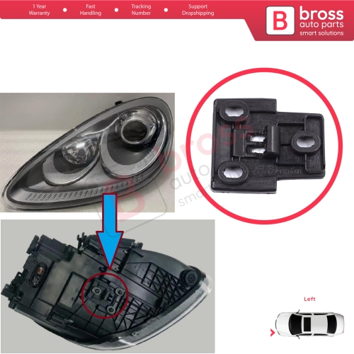 Left Headlight Holder Repair Bottom Base Locking Bracket for Porsche Cayenne MK2 92A 958 2010-2014 7P5941149