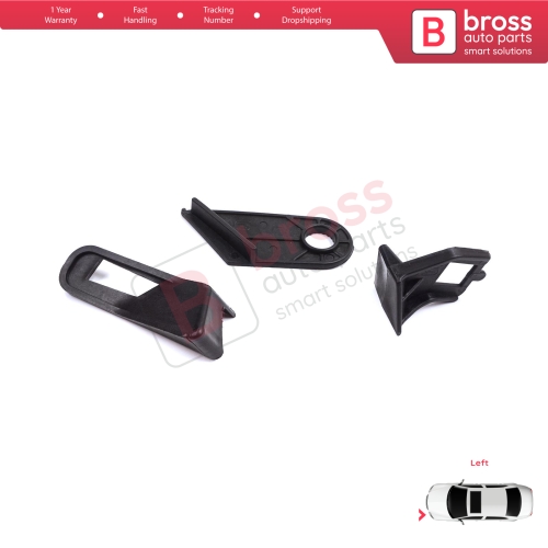 Left Side Headlight Holder Mount Repair Bracket Tab Set for Fiat Abarth Grande Punto MK3 199 2005-2013 89101372SX