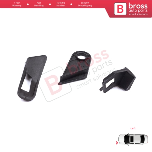 Left Side Headlight Holder Mount Repair Bracket Tab Set for Fiat Abarth Grande Punto MK3 199 2005-2013 89101372SX