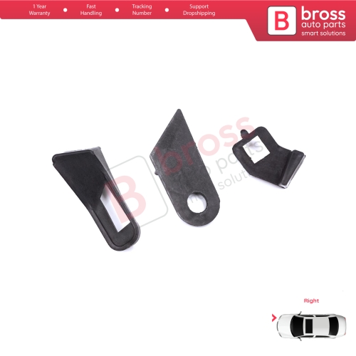 Right Side Headlight Holder Mount Repair Bracket Tab Set for Fiat Abarth Grande Punto MK3 199 2005-2013 89101373DX