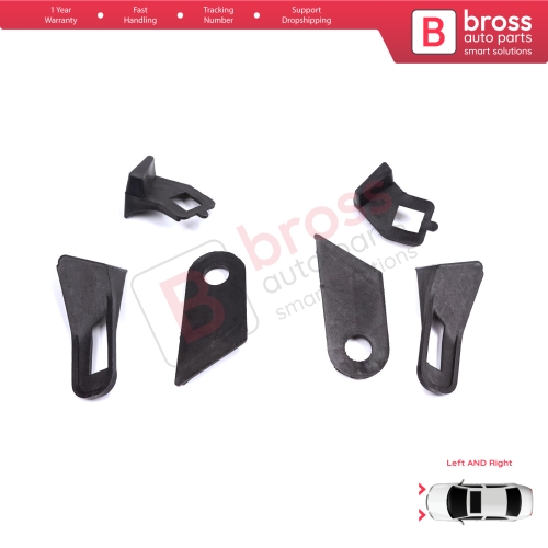 Headlight Holder Mount Repair Bracket Tab Left Right Side Set for Fiat Abarth Grande Punto MK3 199 2005-2013 89101372SX 89101373DX
