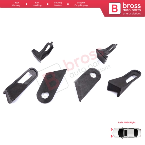 Headlight Holder Mount Repair Bracket Tab Left Right Side Set for Fiat Abarth Grande Punto MK3 199 2005-2013 89101372SX 89101373DX