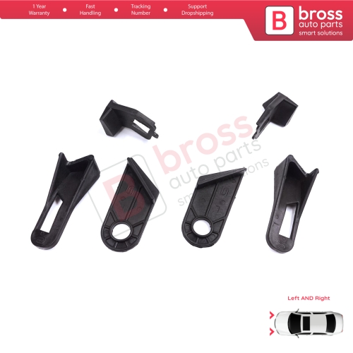 Headlight Holder Mount Repair Bracket Tab Left Right Side Set for Fiat Abarth Grande Punto MK3 199 2005-2013 89101372SX 89101373DX