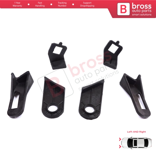 Headlight Holder Mount Repair Bracket Tab Left Right Side Set for Fiat Abarth Grande Punto MK3 199 2005-2013 89101372SX 89101373DX