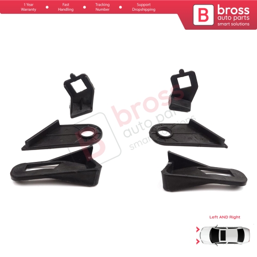 Headlight Holder Mount Repair Bracket Tab Left Right Side Set for Fiat Abarth Grande Punto MK3 199 2005-2013 89101372SX 89101373DX