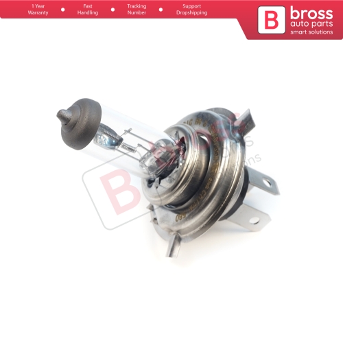 1 Piece BOSCH BASIC 1 987 302 803 12V 60/55W H4 Halogen Bulb for Headlight Low-Beam High-Beam Fog Lamp