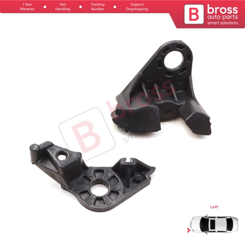 Headlight repair Kit Bracket Mount Clips Left Side 621284 for Citroen C4 MK1