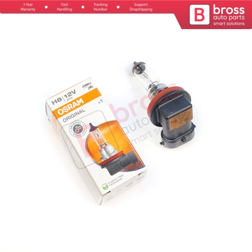 1 Piece OSRAM ORIGINAL 64212 H8 12V 35W PGJ19-1 Halogen Bulb for Headlight Fog Lamp High Beam Spotlight