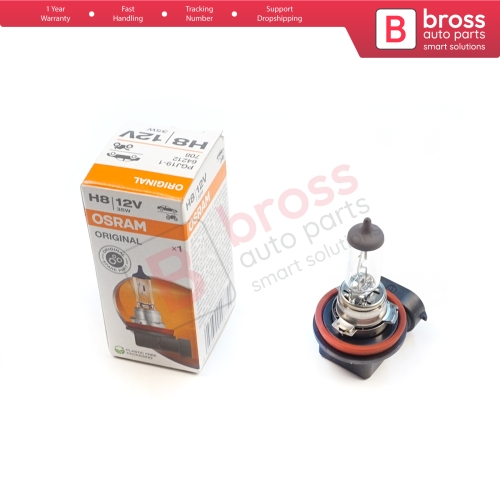 1 Piece OSRAM ORIGINAL 64212 H8 12V 35W PGJ19-1 Halogen Bulb for Headlight Fog Lamp High Beam Spotlight