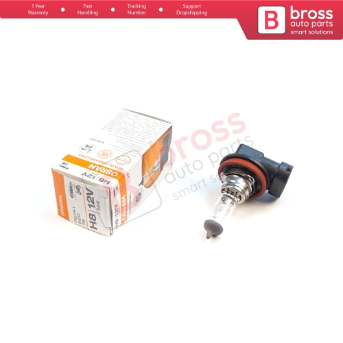 1 Piece OSRAM ORIGINAL 64212 H8 12V 35W PGJ19-1 Halogen Bulb for Headlight Fog Lamp High Beam Spotlight