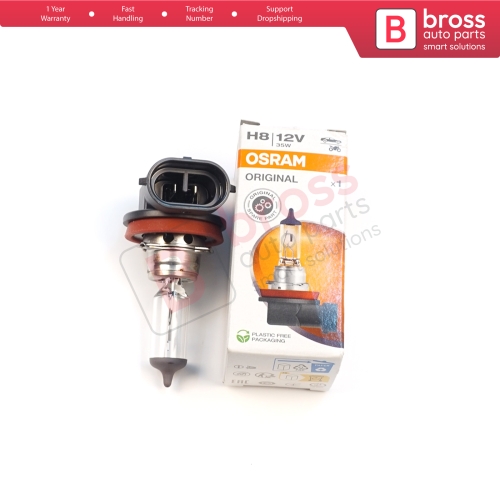 1 Piece OSRAM ORIGINAL 64212 H8 12V 35W PGJ19-1 Halogen Bulb for Headlight Fog Lamp High Beam Spotlight