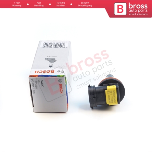 1 Piece BOSCH BASIC 1 987 302 805 H8 12V 35W PGJ19-1 Halogen Bulb for Headlight Fog Lamp High Beam Spotlight Bulb