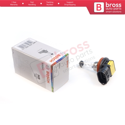 1 Piece BOSCH BASIC 1 987 302 805 H8 12V 35W PGJ19-1 Halogen Bulb for Headlight Fog Lamp High Beam Spotlight Bulb