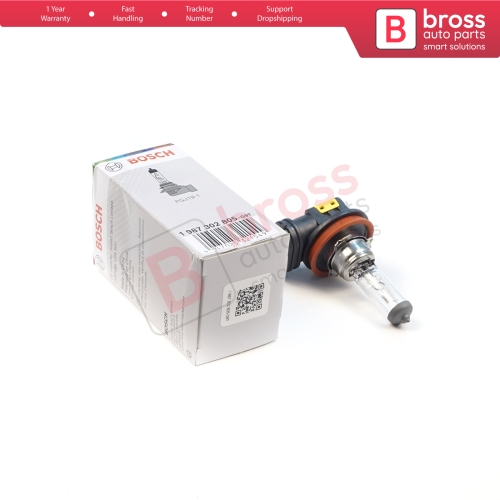 1 Piece BOSCH BASIC 1 987 302 805 H8 12V 35W PGJ19-1 Halogen Bulb for Headlight Fog Lamp High Beam Spotlight Bulb
