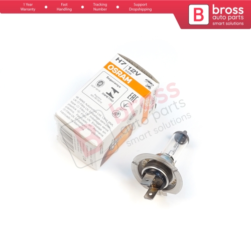 1 Piece OSRAM ORIGINAL 64210 H7 12V 55W PX26d Halogen Bulb for Headlight Low-Beam High-Beam Fog Lamp