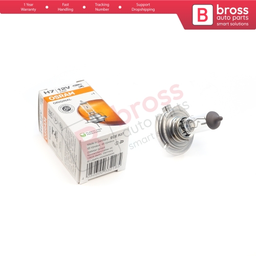 1 Piece OSRAM ORIGINAL 64210 H7 12V 55W PX26d Halogen Bulb for Headlight Low-Beam High-Beam Fog Lamp