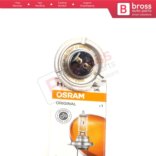 1 Piece OSRAM ORIGINAL 64210 H7 12V 55W PX26d Halogen Bulb for Headlight Low-Beam High-Beam Fog Lamp