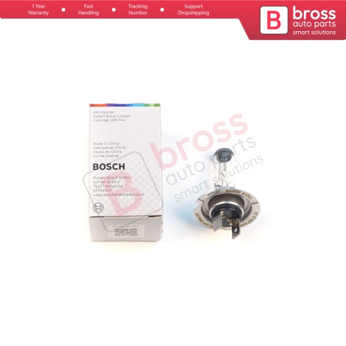 1 Piece BOSCH BASIC 1 987 302 804 H7 12V 55W PX26d Halogen Bulb for Headlight Low-Beam High-Beam Fog Lamp