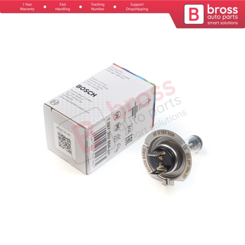 1 Piece BOSCH BASIC 1 987 302 804 H7 12V 55W PX26d Halogen Bulb for Headlight Low-Beam High-Beam Fog Lamp
