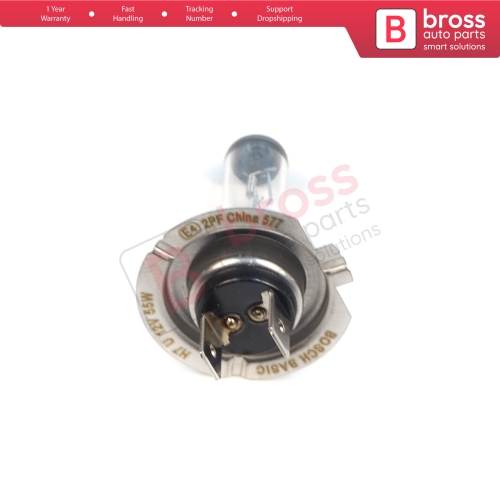 1 Piece BOSCH BASIC 1 987 302 804 H7 12V 55W PX26d Halogen Bulb for Headlight Low-Beam High-Beam Fog Lamp