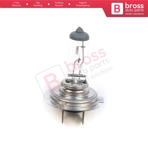 1 Piece BOSCH BASIC 1 987 302 804 H7 12V 55W PX26d Halogen Bulb for Headlight Low-Beam High-Beam Fog Lamp