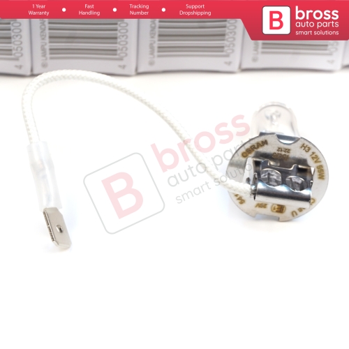 10 Pieces OSRAM ORIGINAL 64151 H3 12V 55W PK22s Halogen Bulb for Fog Trailer Off-Road Headlight Lamp