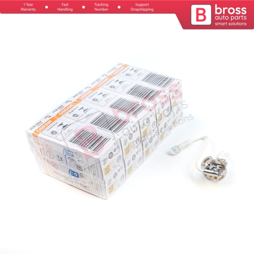 10 Pieces OSRAM ORIGINAL 64151 H3 12V 55W PK22s Halogen Bulb for Fog Trailer Off-Road Headlight Lamp