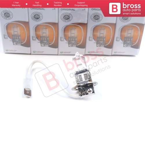 10 Pieces OSRAM ORIGINAL 64151 H3 12V 55W PK22s Halogen Bulb for Fog Trailer Off-Road Headlight Lamp