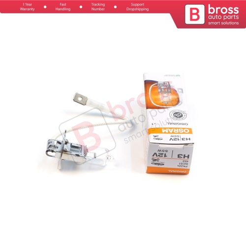 1 Piece OSRAM ORIGINAL 64151 H3 12V 55W PK22s Halogen Bulb for Fog Trailer Off-Road Headlight Lamp