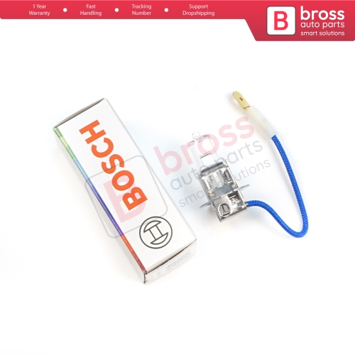 1 Piece BOSCH ECO 1 987 302 802 H3 12V 55W PK22s H3 Halogen Bulb for Fog Trailer Off-Road Headlight Lamp