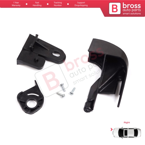 Headlight Holder Mount Repair Bracket Tab Set Right Side for Fiat Fiorino 225 MK3 Citroen Nemo Peugeot Bipper 2007-2020 6212F3