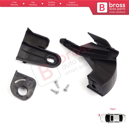 Headlight Holder Mount Repair Bracket Tab Set Right Side for Fiat Fiorino 225 MK3 Citroen Nemo Peugeot Bipper 2007-2020 6212F3