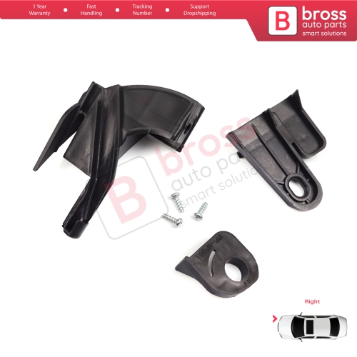 Headlight Holder Mount Repair Bracket Tab Set Right Side for Fiat Fiorino 225 MK3 Citroen Nemo Peugeot Bipper 2007-2020 6212F3