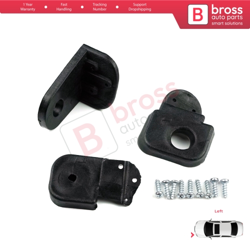 Headlight Holder Mount Repair Bracket Tab Set Left Side for Fiat Doblo Box MPV 119 223 2005-2010