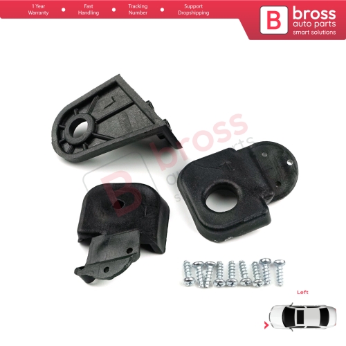 Headlight Holder Mount Repair Bracket Tab Set Left Side for Fiat Doblo Box MPV 119 223 2005-2010