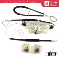 Manual Window Regulator Repair Set Front Right for Skoda Fabia MK1 1999-2008 4/5 Door Praktik Van 6Y0837656