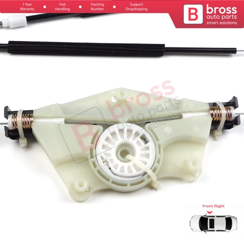 Manual Window Regulator Repair Set Front Right for Skoda Fabia MK1 1999-2008 4/5 Door Praktik Van 6Y0837656