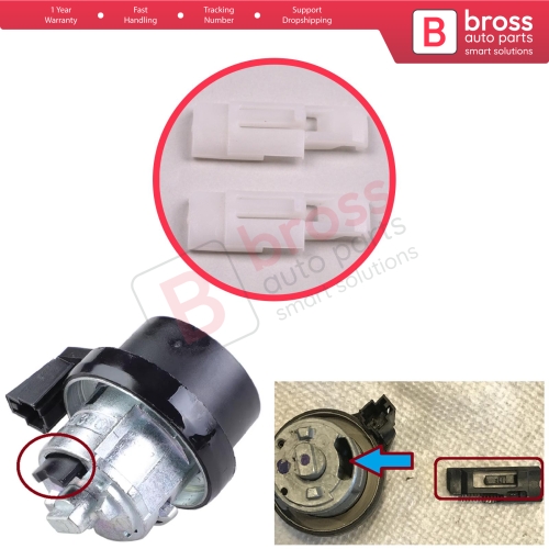 2 Pieces Ignition Lock Cylinder Barrel Plastic Lock For VW Audi Seat Skoda 3B0905855 1K0905851 6RA905865