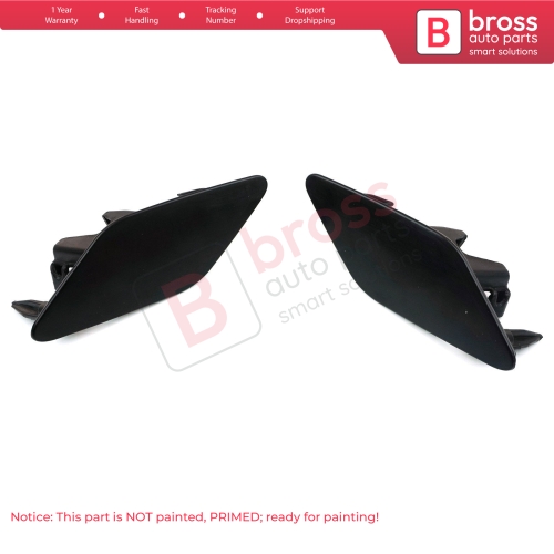 Headlight Washer Cover Cap Set 3G0807937 38 for VW Passat B8 3G 2015-2019