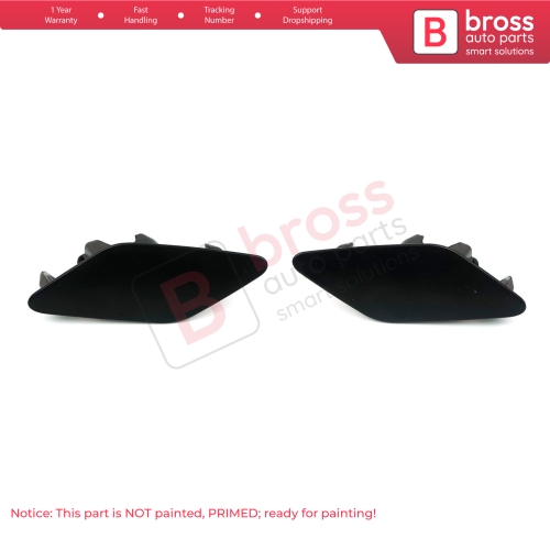 Headlight Washer Cover Cap Set 3G0807937 38 for VW Passat B8 3G 2015-2019