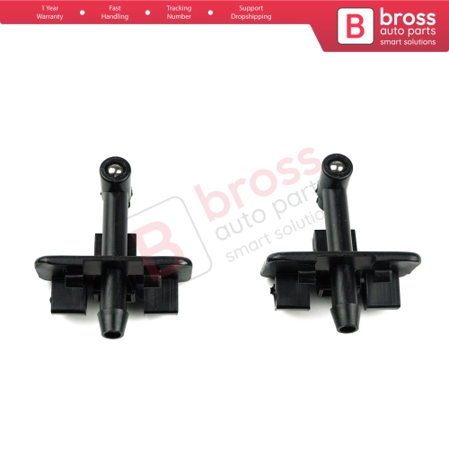 2 Pieces Windscreen Washer Jet Nozzle Left Right Set 1353227080 For Fiat Fiorino 225 Doblo 263 Qubo Combo Nemo Bipper Tepee